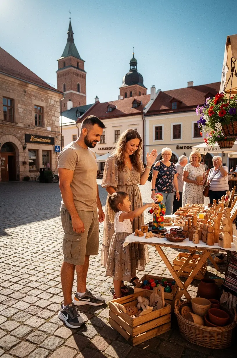 Kuldīgas un Liepājas ielu ainava, kur redzamas gan tradicionālās koka ēkas, gan moderni saglabātās vēsturiskās celtnes.